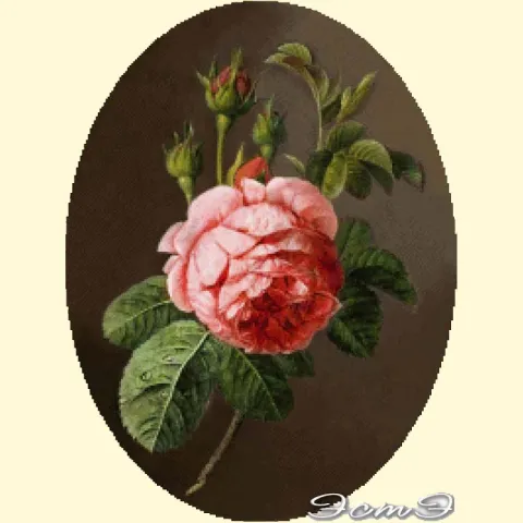 Скрин - компьютерное изображение схемы вышивки