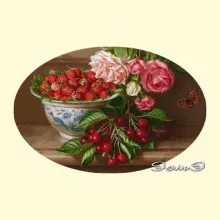 Скрин - компьютерное изображение схемы вышивки