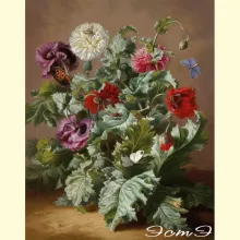 Скрин - компьютерное изображение схемы вышивки