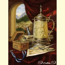 Скрин - компьютерное изображение схемы вышивки