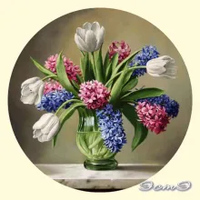 Скрин - компьютерное изображение схемы вышивки