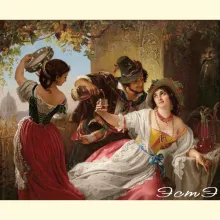 Скрин - компьютерное изображение схемы вышивки