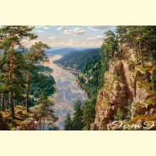 Скрин - компьютерное изображение схемы вышивки