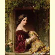 Скрин - компьютерное изображение схемы вышивки