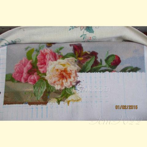 Вышивка - ткань: Аида 18 ct, техника: крестик в 2 нитки<br>Автор вышивки: Валентина (Pink_fish)