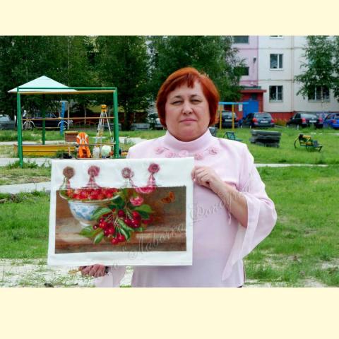 Вышивка - ткань: Аида 16 ct, техника: крестик в 2 нитки<br>Автор вышивки: Батраева Надежда (BatNadLeon)