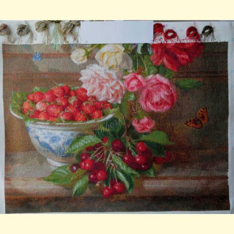 Вышивка - ткань: Аида 16 ct, техника: крестик в 2 нитки<br>Автор вышивки: Батраева Надежда (BatNadLeon)