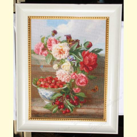 Вышивка - ткань: Аида 16 ct, техника: крестик в 2 нитки<br>Автор вышивки: Батраева Надежда (BatNadLeon)