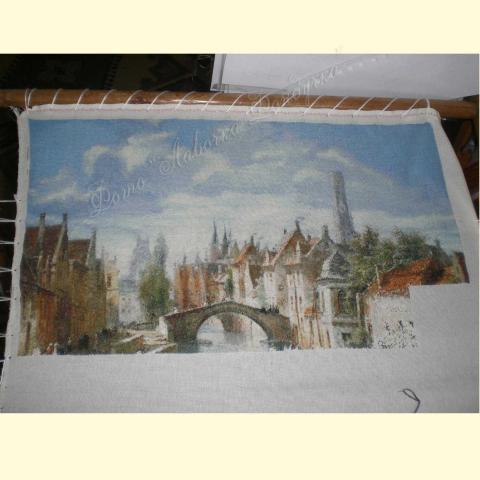 Вышивка - ткань: Линда 27 ct, техника: петит-поинт <br>Автор вышивки: Климантова Светална (Rebekka)