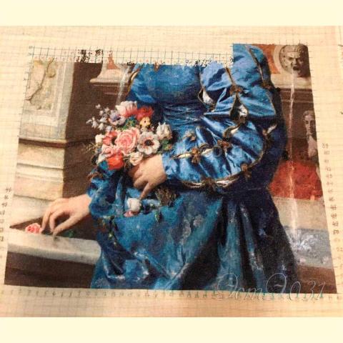 Вышивка - ткань: Лугана 25 ct, техника: петит-поинт <br>Автор вышивки: Берестова Анна