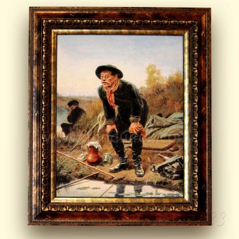 Оформленная вышивка - ткань: Линда 27 ct, техника: петит-поинт <br>Автор вышивки: Татьяна Николаева (tina163)