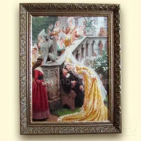 Оформленная вышивка - ткань: Лугана 25 ct, техника: петит-полукрест <br>Автор вышивки: Елена Корсакова (Loreley)