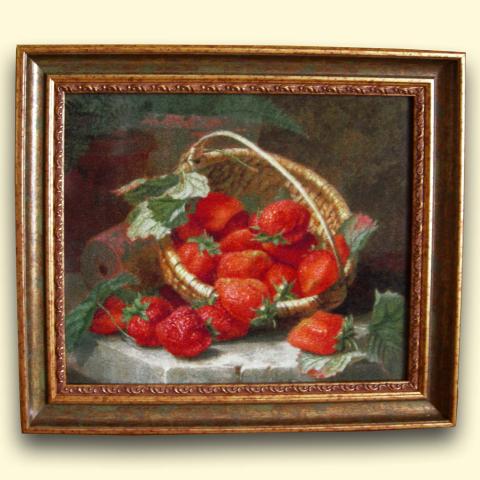 Оформленная вышивка - ткань: Лугана 25 ct, техника: петит-полукрест <br>Автор вышивки: Елена Корсакова (Loreley)