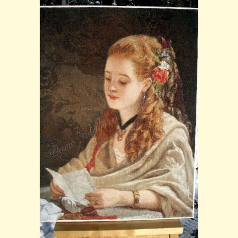 Вышивка - ткань: Аида 16 ct, техника: крестик в 2 нитки<br>Автор вышивки: Елена Романова (Only_You)<br>Примечание: отшив по схеме ЭстЭ 042.1 индивидуального размера 350х450-183