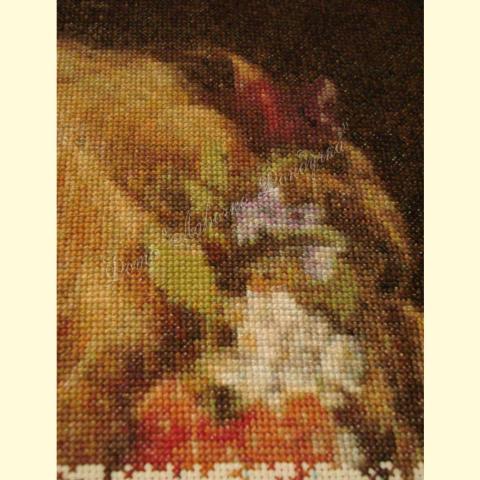 Вышивка - ткань: Аида 16 ct, техника: крестик в 2 нитки<br>Автор вышивки: Елена Романова (Only_You)<br>Примечание: отшив по схеме ЭстЭ 042.1 индивидуального размера 350х450-183