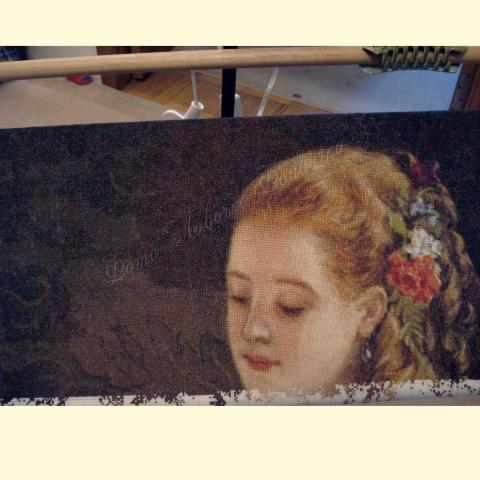 Вышивка - ткань: Аида 16 ct, техника: крестик в 2 нитки<br>Автор вышивки: Елена Романова (Only_You)<br>Примечание: отшив по схеме ЭстЭ 042.1 индивидуального размера 350х450-183