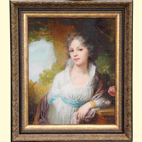 Оформленная вышивка - ткань: Лугана 25 ct, техника: петит-поинт <br>Автор вышивки: Солодовникова Ольга (Исиладия)