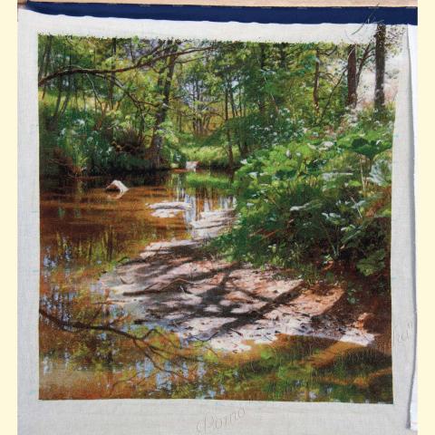 Вышивка - ткань: Линда 27 ct, техника: петит-поинт <br>Автор вышивки: Гугунаева Зарета (Amina)