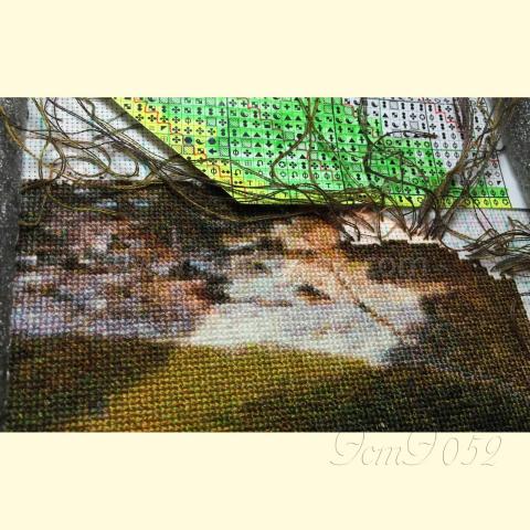 Вышивка - ткань: Аида 18 ct, техника: крестик в 2 нитки<br>Автор вышивки: Подлесная Елена (Peleon1)