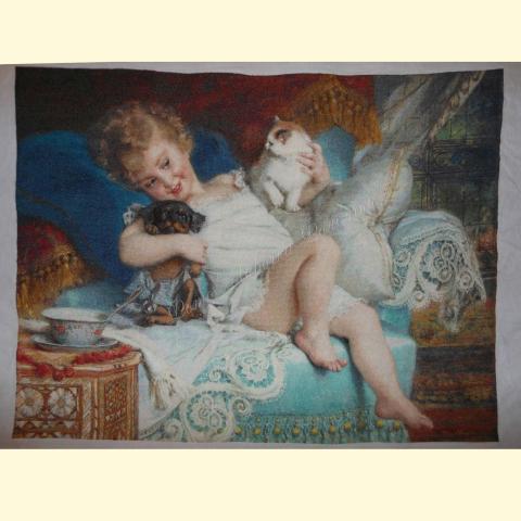 Вышивка - ткань: Аида 18 ct, техника: крестик в 2 нитки<br>Автор вышивки: Арина Третьякова (bolero)