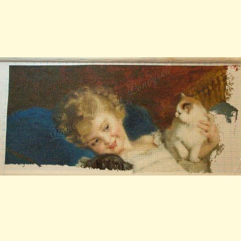 Вышивка - ткань: Аида 18 ct, техника: крестик в 2 нитки<br>Автор вышивки: Неверова Татьяна (TanyaN)