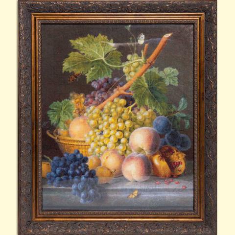 Оформленная вышивка  - ткань: Лугана 25 ct, техника: петит-поинт <br>Автор вышивки: Оксана Северинова (Цветочек)