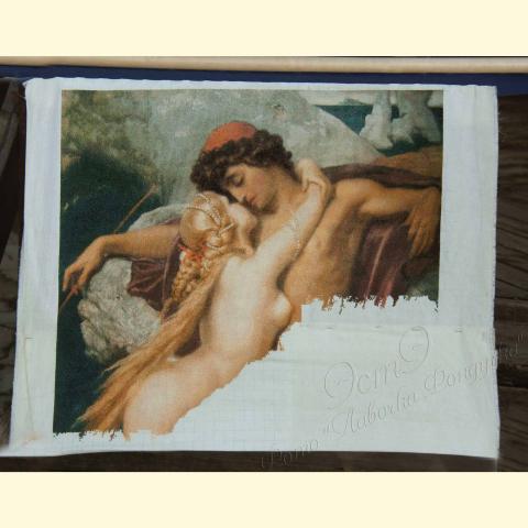 Вышивка  - ткань: Аида 20 ct, техника: крестик в 2 нитки <br>Автор вышивки:  Анастасия Шамина (mosikan)