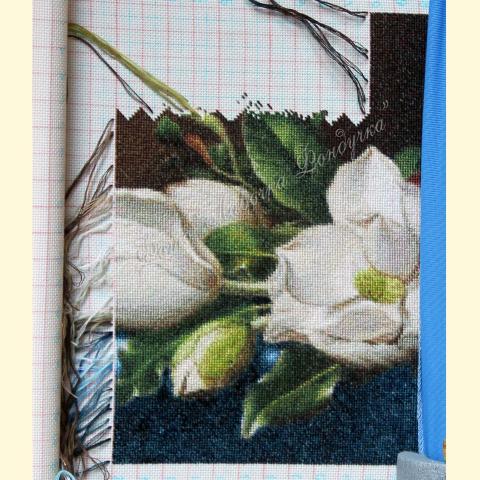 Вышивка  - ткань: Аида 18 ct, техника: петит/полукрест в 4 нитки<br>Автор вышивки: Злата Кремез (zlataya) <br>Программа Первоотшивов 2013, приз 1/2 работы