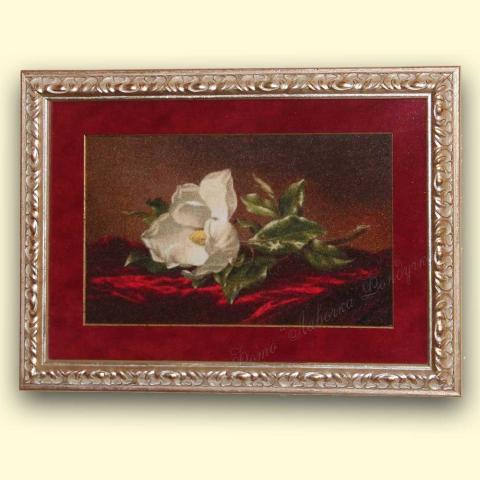 Оформленная вышивка  - ткань: Лугана 25 ct, техника: петит-поинт <br>Автор вышивки:  Кремез Злата (zlataya)