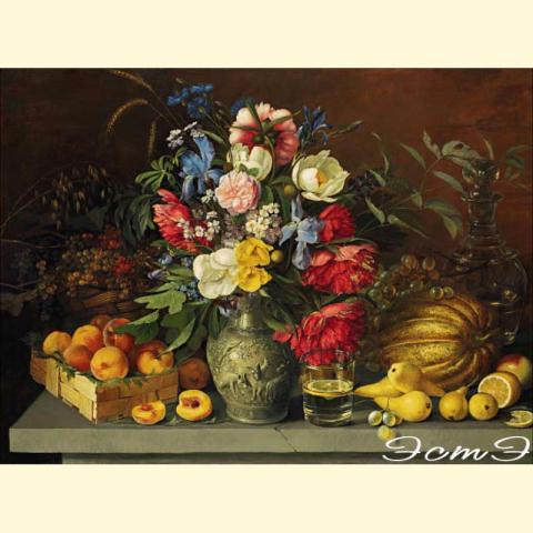 Скрин - компьютерное изображение схемы вышивки