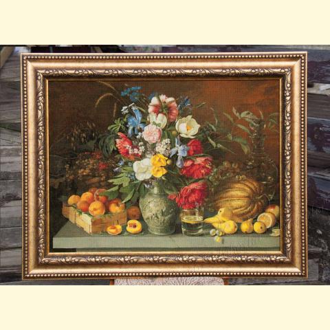 Вышивка - ткань: Аида 18 ct, техника: крестик в 2 нитки <br>Автор вышивки: Гаганичева Ольга (kukuruzina)