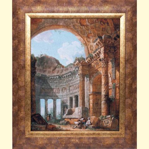 Вышивка - ткань: Лугана 25 ct, техника: петит-поинт <br>Автор вышивки: Плешкова Марина (Marnik)<br>Оформленная вышивка