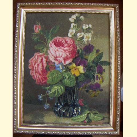 Вышивка - ткань: Линда 27 ct, техника: петит-поинт <br>Автор вышивки: Людмила Пинаева (люпин)