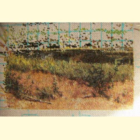 Вышивка - ткань: Линда 27 ct, техника: петит-поинт <br>Автор вышивки: Людмила Пинаева (люпин)