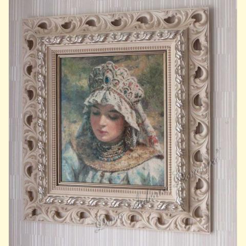 Оформленная вышивка - ткань: Лугана 25 ct, техника: петит-поинт<br>Автор вышивки: Макарова Ирина (irma)<!--:en-->Embroidery - fabric: Lugana 25 ct, stitch type: petit-point<br>Author of the embroidery: Makarova Irina (irma)