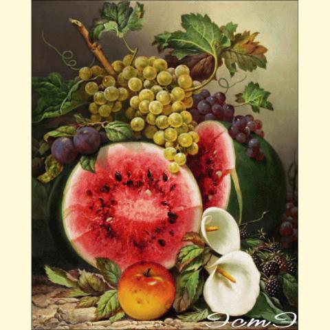 Скрин - компьютерное изображение схемы вышивки