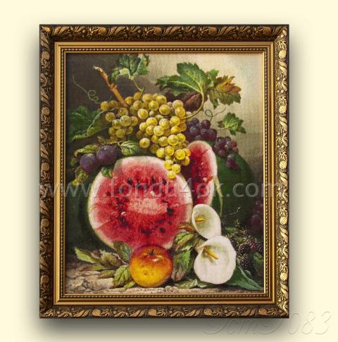 Оформленная вышивка - ткань: Аида 18 ct, техника: петит/полукрест в 4 нитки<br>Автор вышивки: Евгения Логинова