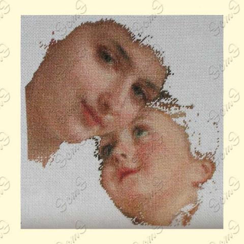 Вышивка - ткань: Лугана 25 ct, техника: петит-поинт <br>Автор вышивки: ЭстЭ