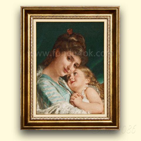 Оформленная вышивка - ткань: Аида 18 ct, техника: крестик в 2 нитки<br>Автор вышивки: Татьяна Якубова