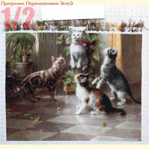 Вышивка  - ткань: Лугана 25 ct, техника: петит-поинт <br>Автор вышивки: Мария Василевская (avalanche)<br>Программа Первоотшивов 2013, приз 1/2 работы