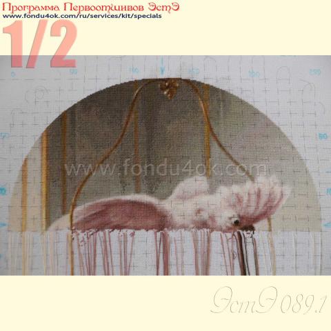 Вышивка - ткань: Лугана 25 ct, техника: петит-поинт <br>Автор вышивки: Елена Ветрова (Elena_V)<br>Программа Первоотшивов 2015, приз 1/2 работы