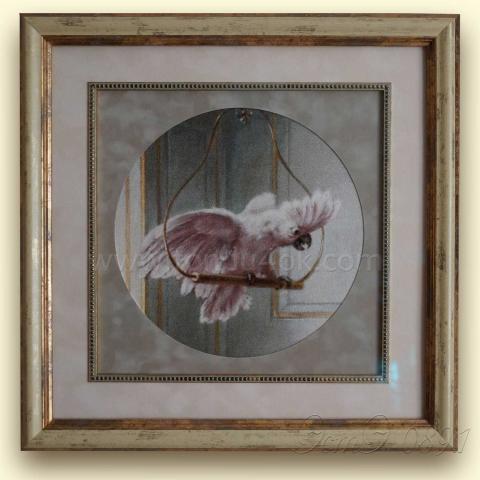 Оформленная вышивка - ткань: Лугана 25 ct, техника: петит-поинт <br>Автор вышивки: Елена Ветрова (Elena_V)