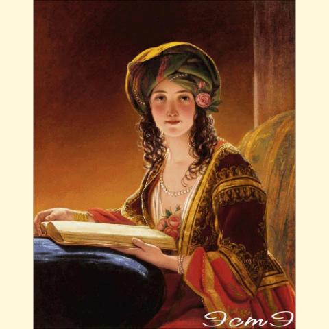 Скрин - компьютерное изображение схемы вышивки