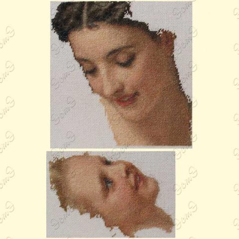 Вышивка - ткань: Лугана 25 ct, техника: петит-поинт <br>Автор вышивки: ЭстЭ