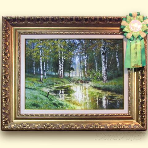 Оформленная вышивка - ткань: Лугана 25 ct, техника: петит-полукрест в 2 нитки <br>Автор вышивки: Богачева Ольга