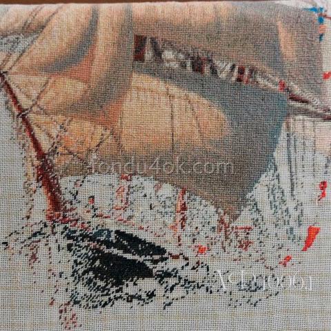 Вышивка - ткань: Гобеленовая сетка 25 ct, техника: петит-полукрест <br>Автор вышивки: Зоя Тимотина (zoia3)