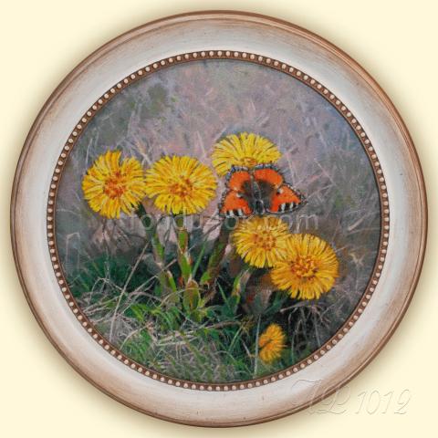 Вышивка в офомлении - ткань: Конгресс-страмин 24 ct, техника: петит-полукрест <br>Автор вышивки: Ирина Белова