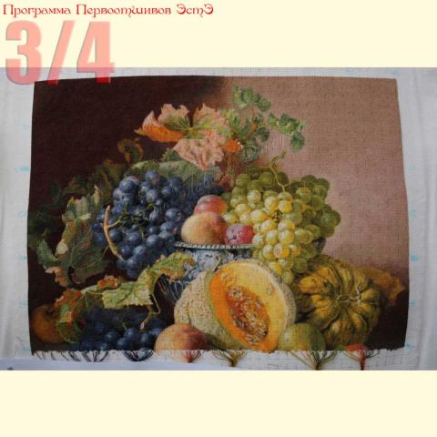 Вышивка  - ткань: Лугана 25 ct, техника: петит-поинт <br>Автор вышивки: Елена Ветрова (Elena_V)<br>Программа Первоотшивов 2015, приз 3/4 работы