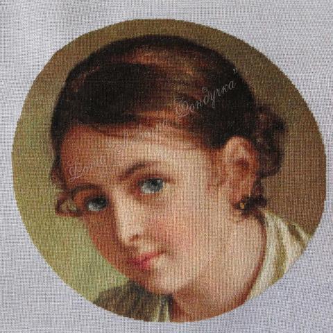 Вышивка  - ткань: cетка 25 ct, техника: петит-поинт <br>Автор вышивки: Лариса (Лорис)<br> Примечание: отшив по схеме ЭстЭ 104.1 фрагмент индивидуального размера