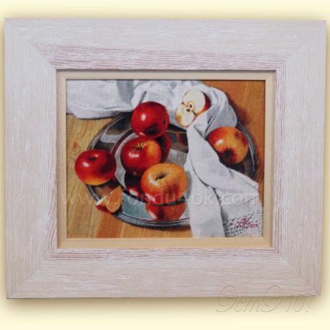 Оформленная вышивка - ткань: Страмин-Конгресс 24 ct, , техника: петит/полукрест <br>Автор вышивки: Елена (к@линка)